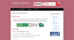 Desktop Screenshot of oracletutorial.org