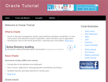 Tablet Screenshot of oracletutorial.org