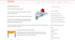 Desktop Screenshot of oracletutorial.com